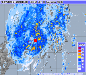 気象庁   レーダー・ナウキャスト 降水・雷・竜巻